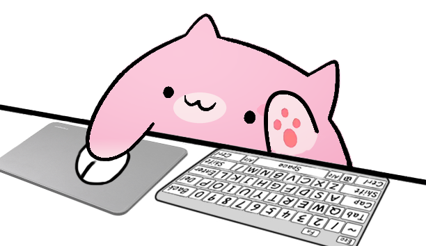 Sakura Bongo Cat compact input overlay for vertical video